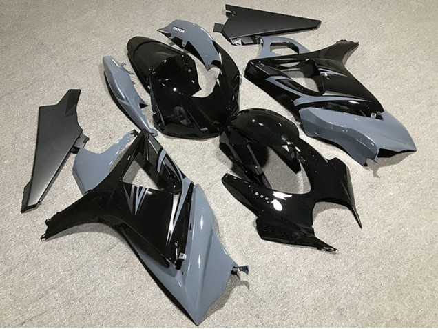 Nardo Gris Noir Brillant OEM Style Carénage Moto Suzuki GSXR 1000 2007-2008