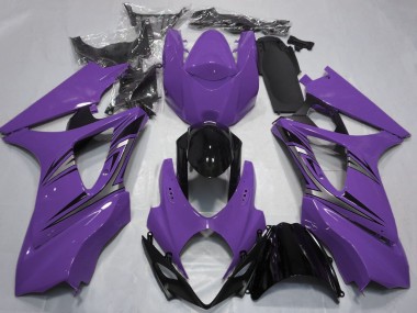 Violet Noir Brillant OEM Style Carénage Moto Suzuki GSXR 1000 2007-2008 Pas Chère