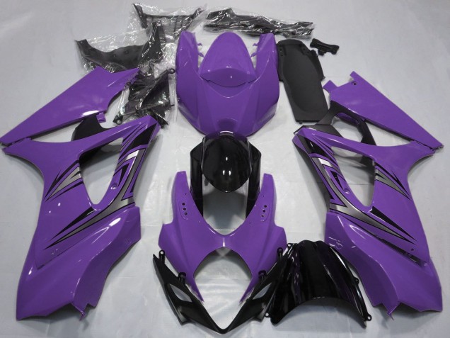 Violet Noir Brillant OEM Style Carénage Moto Suzuki GSXR 1000 2007-2008