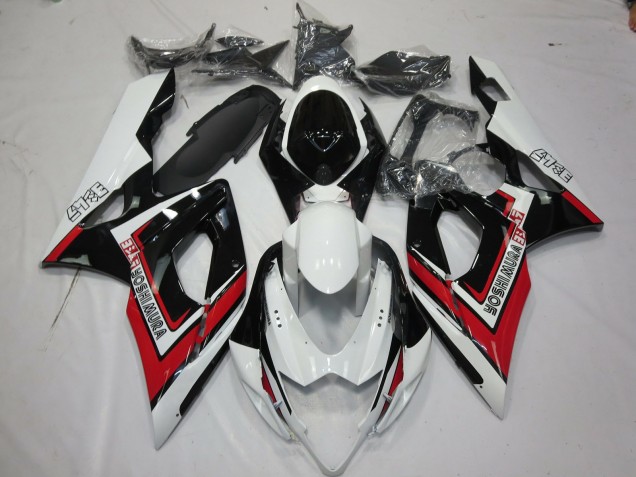Blanc Rouge Noir Yoshimura Carénage Moto Suzuki GSXR 1000 2005-2006