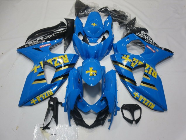 Bleu Or Noir Rizla Carénage Moto Suzuki GSXR 1000 2009-2016