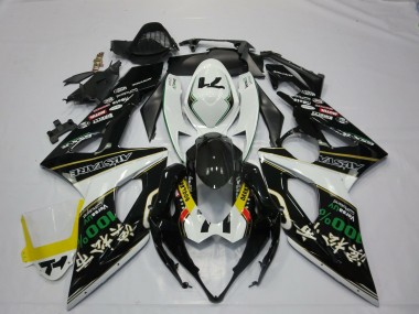 Blanc Noir Jaune Rouge Vert RockStar Carénage Moto Suzuki GSXR 1000 2005-2006 Pas Chère