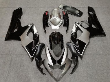 Argent Noir Rouge Carénage Moto Suzuki GSXR 1000 2005-2006 Pas Chère