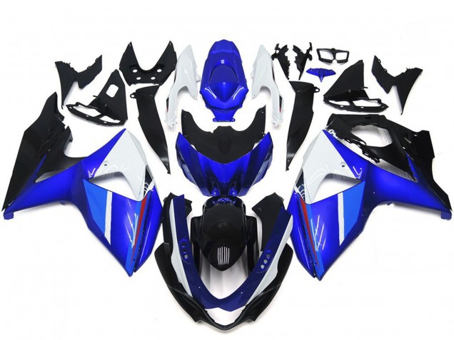 Blanc Bleu Noir Carénage Moto Suzuki GSXR 1000 2009-2016