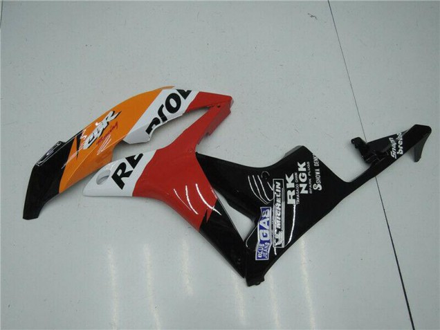 Orange Blanc Rouge Noir Brillant Repsol Kits Carénages Moto ABS Honda CBR600RR 2007-2008