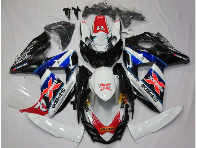 Blanc Bleu Rouge Noir X Carénage Moto Suzuki GSXR 1000 2009-2016