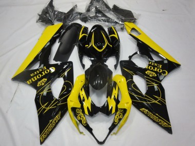 Jaune Noir Corona Alstare Carénage Moto Suzuki GSXR 1000 2005-2006 Pas Chère