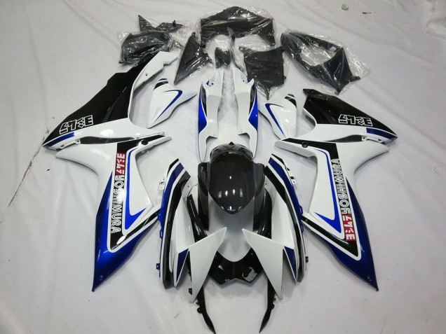Blanc Bleu Noir Brillant Alstare Carénage Moto Suzuki GSXR 600 / GSXR 750 2011-2024