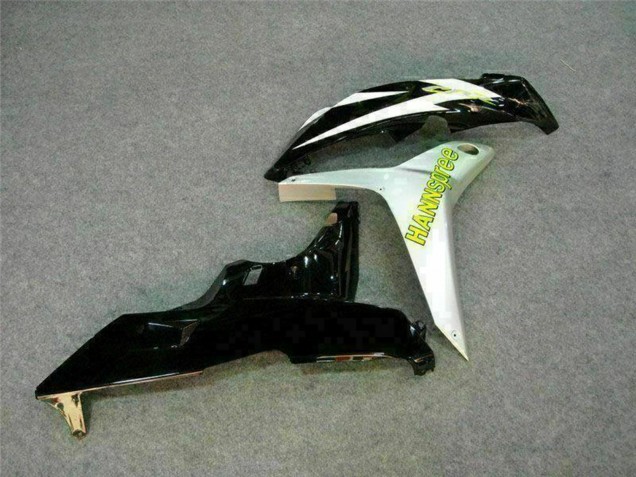 Blanc Vert Noir Brillant Hannspree Carénages Moto Honda CBR600RR 2007-2008