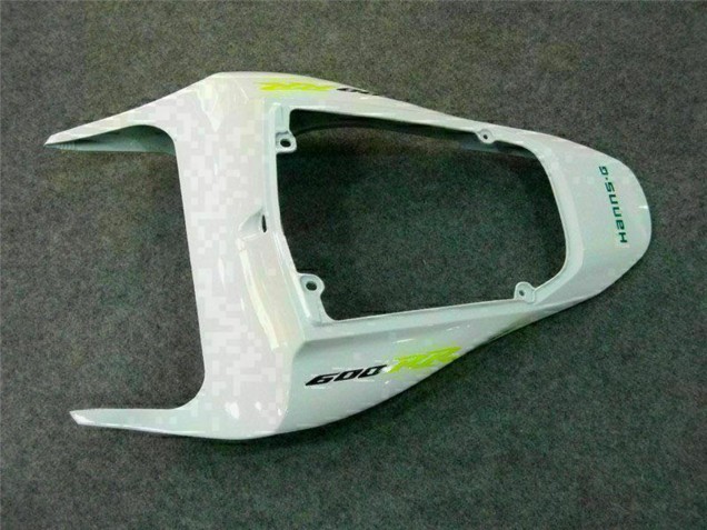 Blanc Vert Noir Brillant Hannspree Carénages Moto Honda CBR600RR 2007-2008