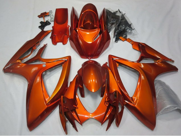 Burnt Orange Carénage Moto Suzuki GSXR 600 / GSXR 750 2006-2007