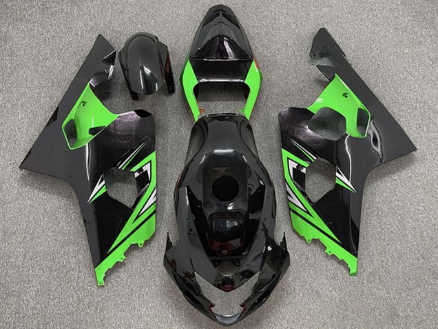 Noir Brillant Vert Carénage Moto Suzuki GSXR 600 / GSXR 750 2004-2005