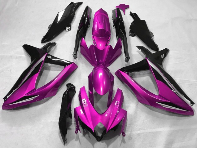 Rose Noir Brillant Carénage Moto Suzuki GSXR 600 / GSXR 750 2008-2010