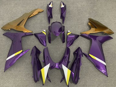 Violet Or Blanc Jaune Carénage Moto Suzuki GSXR 600 / GSXR 750 2011-2024 Pas Chère