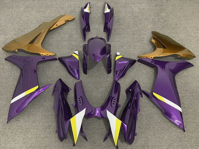 Violet Or Blanc Jaune Carénage Moto Suzuki GSXR 600 / GSXR 750 2011-2024