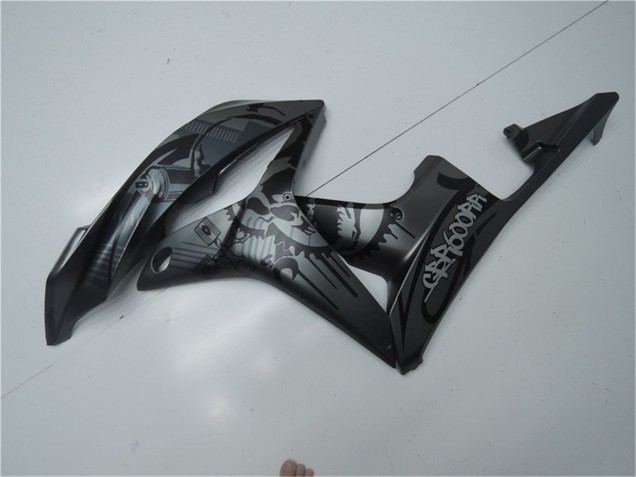 Noir Mat Graffiti Carénage Moto Honda CBR600RR 2007-2008