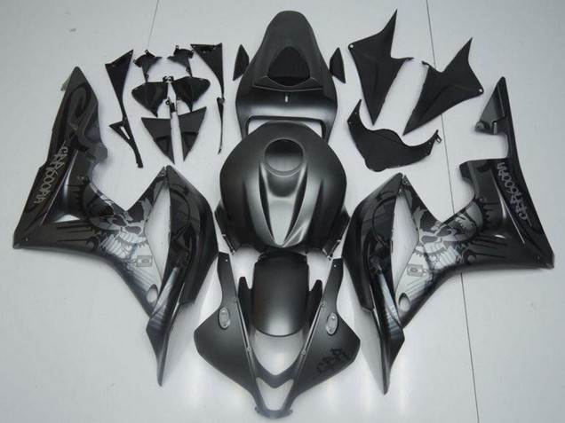 Noir Mat Graffiti Carénage Moto Honda CBR600RR 2007-2008