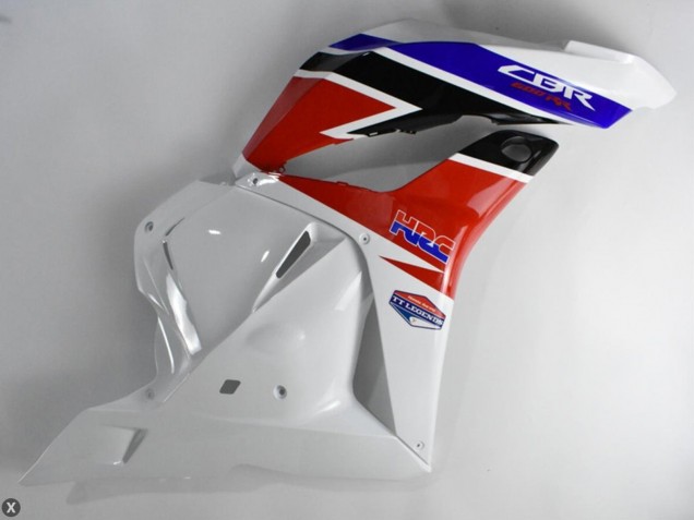 Blanc Rouge Bleu Kits Carénages Moto Honda CBR600RR 2009-2012
