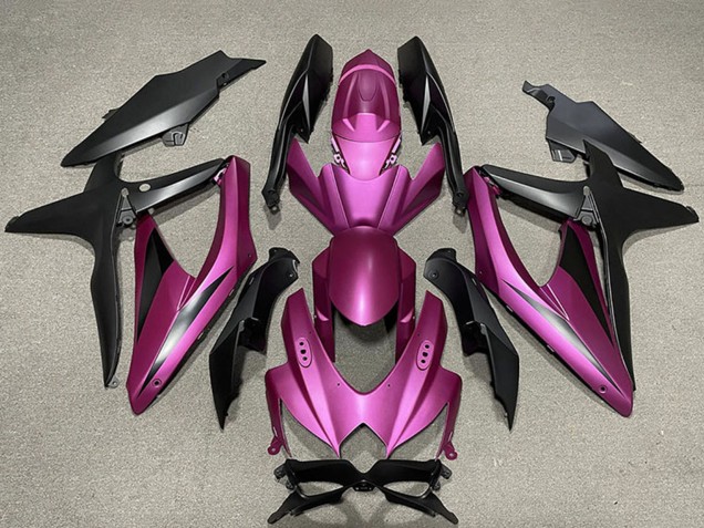 Violet Noir Mat Carénage Moto Suzuki GSXR 600 / GSXR 750 2008-2010