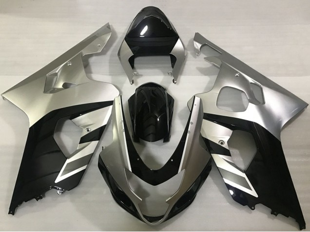 Argent Noir Carénage Moto Suzuki GSXR 600 / GSXR 750 2004-2005