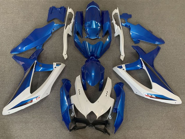 Blanc Bleu OEM Style Carénage Moto Suzuki GSXR 600 / GSXR 750 2008-2010