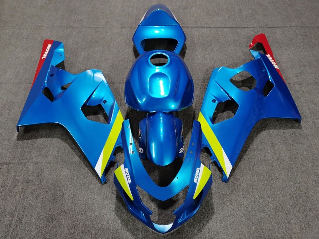 Bleu Jaune Rouge Carénage Moto Suzuki GSXR 600 / GSXR 750 2004-2005