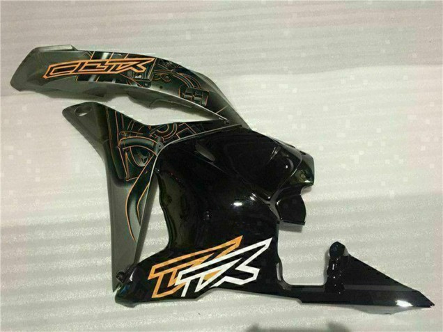 Blanc Orange Noir Brillant Carénage Moto Honda CBR600RR 2009-2012