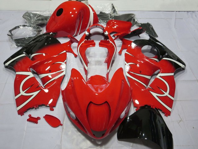 Rouge Blanc Noir Carénage Moto Suzuki GSXR 1300 1996-2007