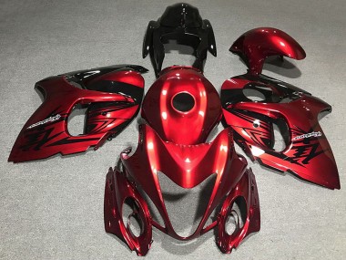 Rouge Foncé Carénage Moto Suzuki GSXR 1300 2008-2020 Pas Chère