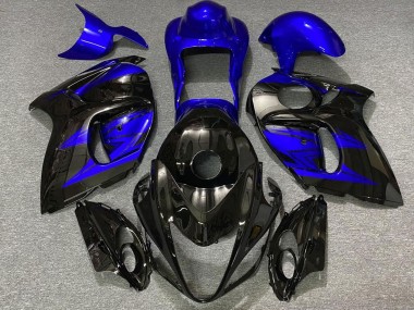 Noir Brillant Bleu Profond Carénage Moto Suzuki GSXR 1300 2008-2020 Pas Chère