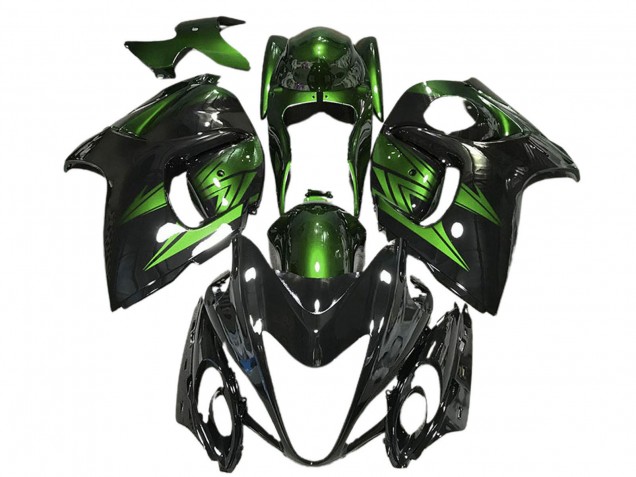 Noir Brillant Vert Foncé Carénage Moto Suzuki GSXR 1300 2008-2020