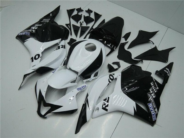 Blanc Noir Brillant Repsol Carénages Moto Honda CBR600RR 2009-2012
