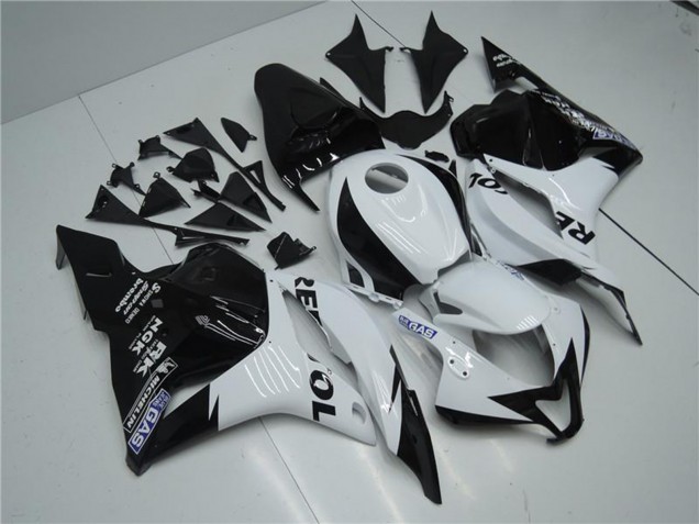 Blanc Noir Brillant Repsol Carénages Moto Honda CBR600RR 2009-2012