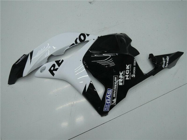 Blanc Noir Brillant Repsol Carénages Moto Honda CBR600RR 2009-2012