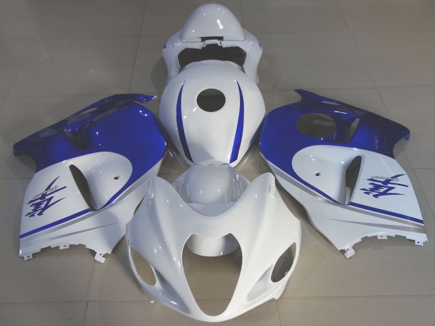 Blanc Brillant Bleu Carénage Moto Suzuki GSXR 1300 1996-2007