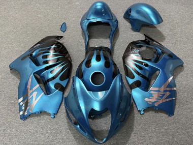 Sky Bleu Noir Carénage Moto Suzuki GSXR 1300 1996-2007 Pas Chère