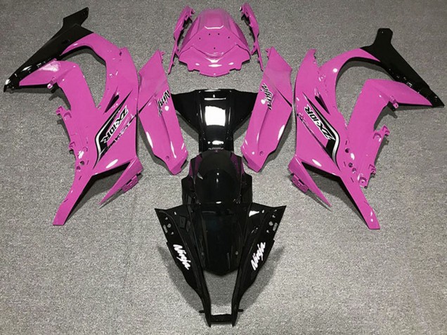 Rose Noir Brillant Carénage Moto Kawasaki ZX10R 2011-2015