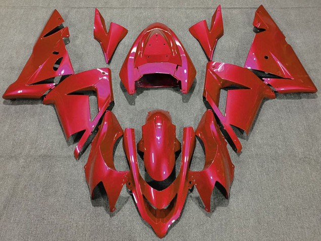 Rouge Brillant Carénage Moto Kawasaki ZX10R 2004-2005
