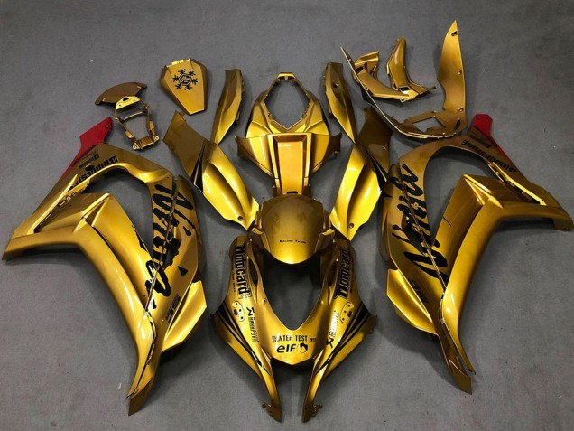 Or Noir Rouge Carénage Moto Kawasaki ZX10R 2016-2020