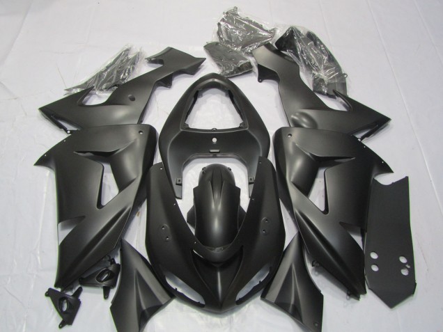 Noir Mat Carénage Moto Kawasaki ZX10R 2006-2007