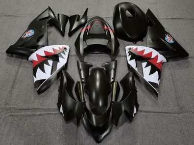 Noir Mat Betty Bomber Carénage Moto Kawasaki ZX10R 2004-2005 Pas Chère
