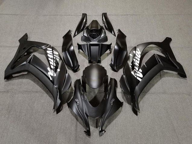 Noir Mat Blanc Ninja Carénage Moto Kawasaki ZX10R 2016-2020