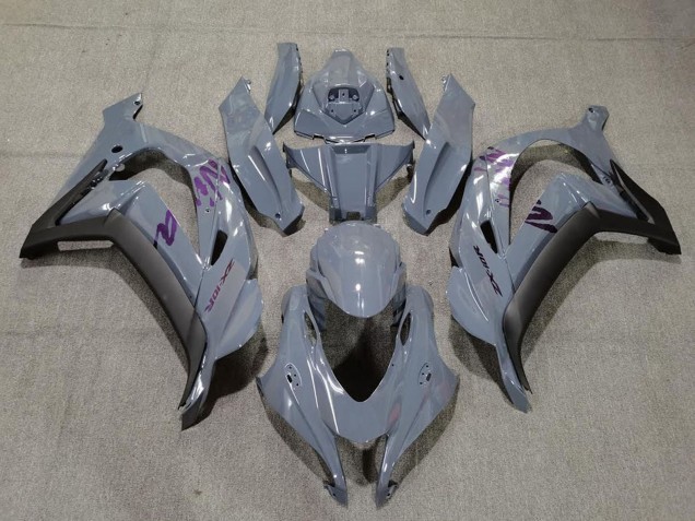 Nardo Gris Violet Carénage Moto Kawasaki ZX10R 2016-2020