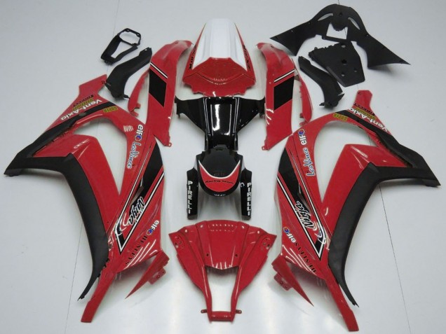 Blanc Rouge Noir Brillant OEM Style Carénage Moto Kawasaki ZX10R 2011-2015