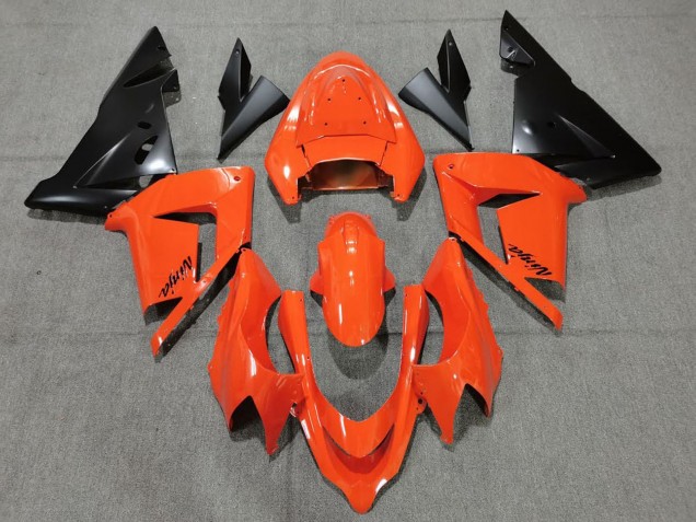 Orange Noir Carénage Moto Kawasaki ZX10R 2004-2005