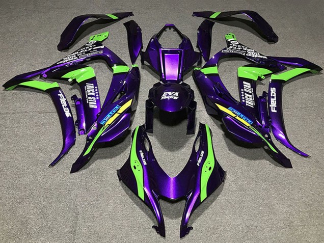 Violet Vert Blanc Trick Star EVA Courses Carénage Moto Kawasaki ZX10R 2016-2020