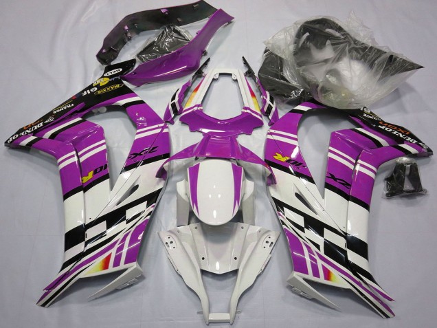 Violet Noir Blanc Jaune Carénage Moto Kawasaki ZX10R 2011-2015