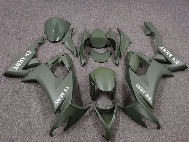 US Vert Armée Carénage Moto Kawasaki ZX10R 2008-2010