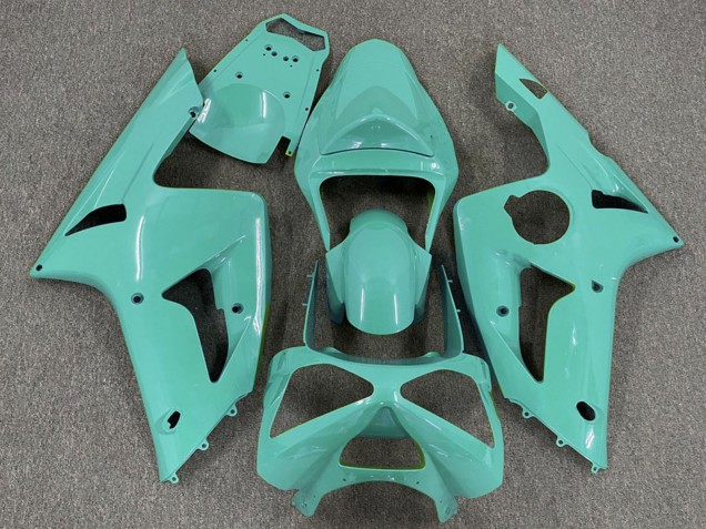 Cyan Carénage Moto Kawasaki ZX6R 2003-2004