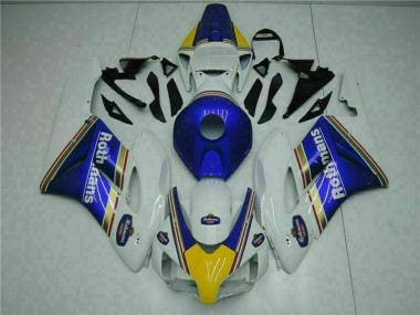 Blanc Bleu Jaune Rothmans Carénages Moto Honda CBR1000RR 2004-2005 Pas Chère